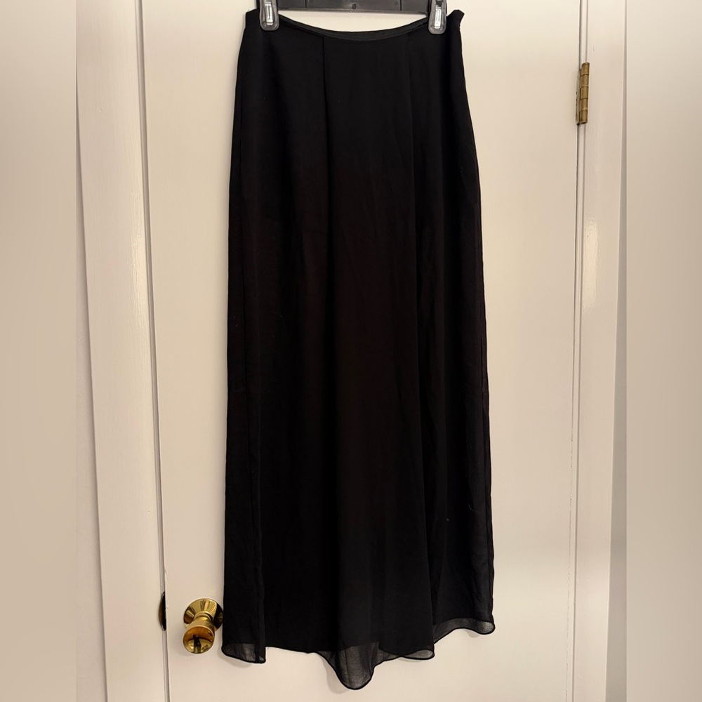 Under Skies Classic Black Maxi Skirt